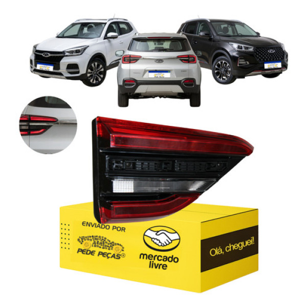 Lanterna Sinaleira Tampa Tiggo 5x 2023 2024 2025 2026 L.e Esquerdo/motorista Vermelho