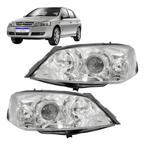 Par Farol Astra Cromado 2003 2004 2005 2006 2007 A 2011 Direito