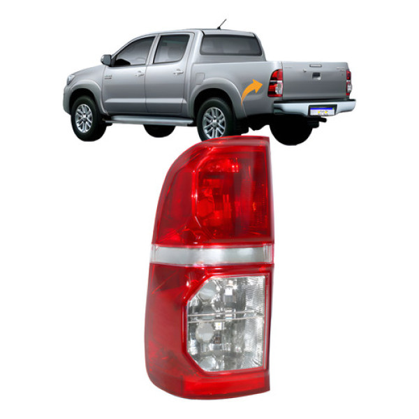Lanterna Toyota Hilux 2012 2013 2014 2015 Bicolor Novo Le Esquerdo Vermelho