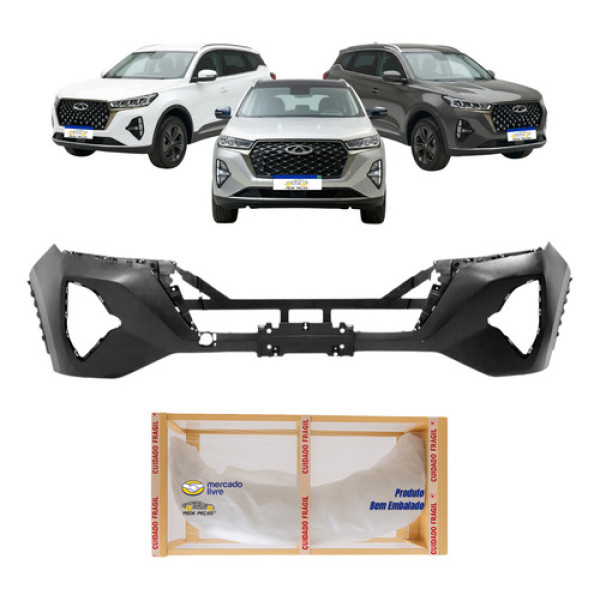 Parachoque Dianteiro Chery Tiggo 7 2023 2024 2025 2026 Preto