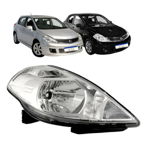 Farol Nissan Tiida 2008 2009 2010 2011 2012 2013 S Sl
