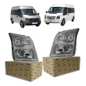 Par Farol Ford Transit 2009 A 2014 Elétrico Com Motor Novo  Ambos Lados
