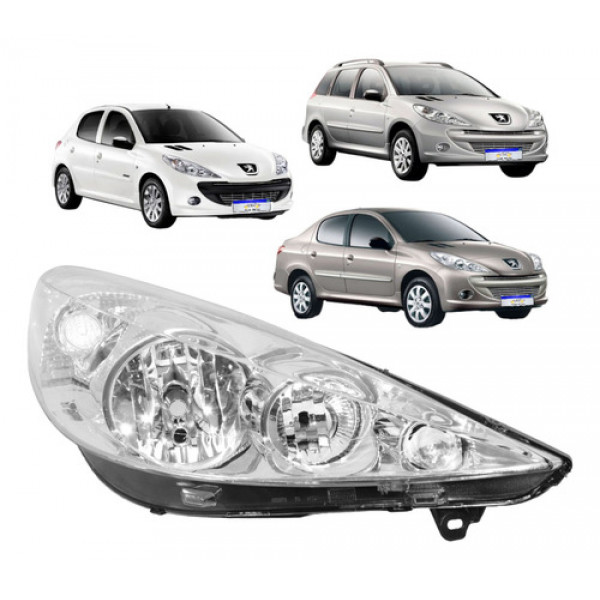 Farol Peugeot 207 2008 2009 2010 2011 2012 2013 2014 2015 Ld