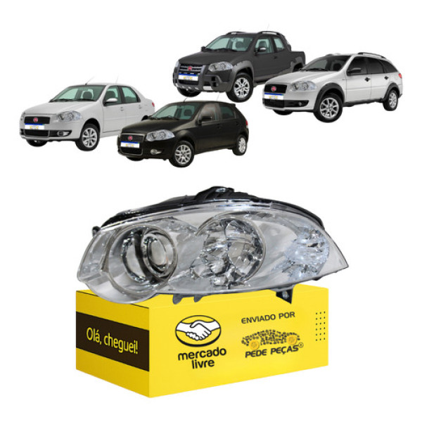 Farol Siena Strada Palio Weekend 2009 10 11 12 13 A 2020 L.e Esquerdo/motorista