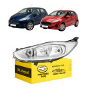 Farol Ford New Fiesta 2013 2014 2015 2016 A 2019 Cromado