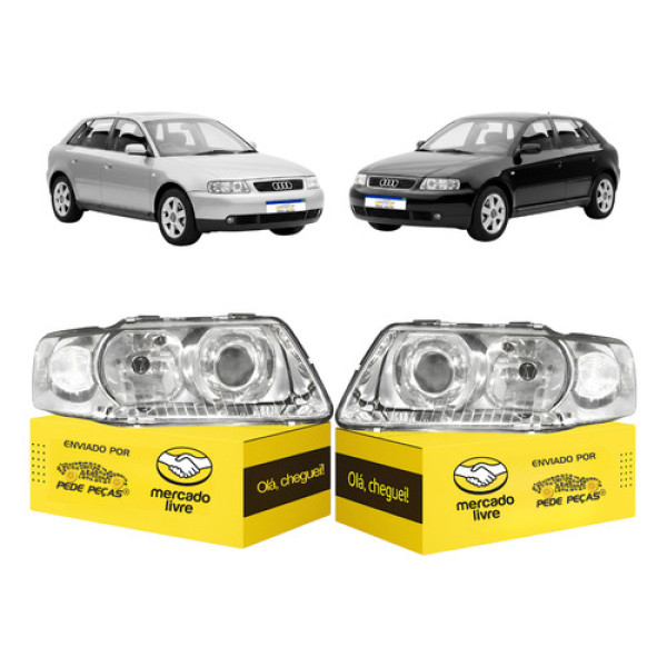 Par Farol Audi A3 2000 2001 2002 2003 2004 2005 2006 Novo Ambos Lados