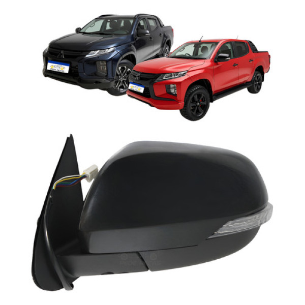 Retrovisor Le Mitsubishi Triton 2021 A 2025 Elétrico C/pisca Esquerdo