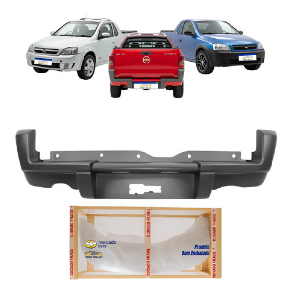 Parachoque Traseiro Gm Montana 2004 05 06 07 2008 2009 2010