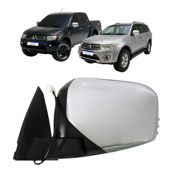 Retrovisor Esquerdo Mitsubishi Triton 2009 A 2017 Sem Pisca Esquerdo