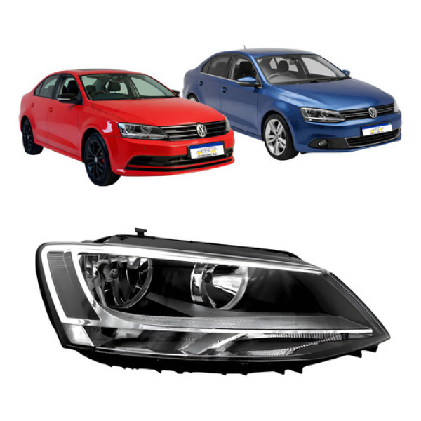 Farol Volkswagen Jetta 2011 A 2016 Sem Led Lado Carona Novo Direito/passageiro