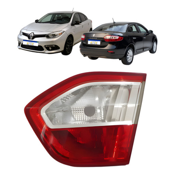 Lanterna Direita Tampa Renault Fluence 2011 A 2016 Sem Led