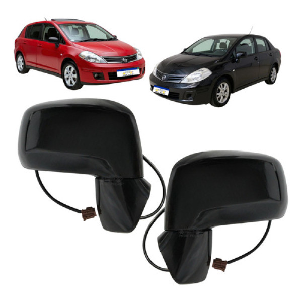 Retrovisor Nissan Tiida 2008 A 2013 Elétrico Novo Par