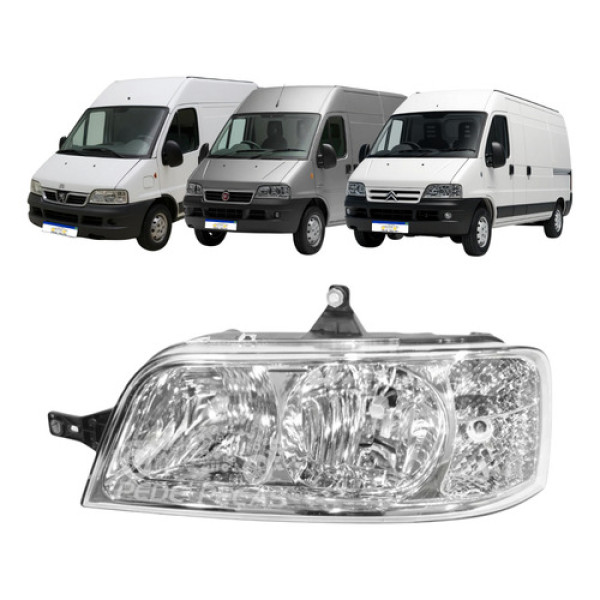 Farol Ducato Jumper Boxer 2007 2008 2009 A 2016 Esquerdo