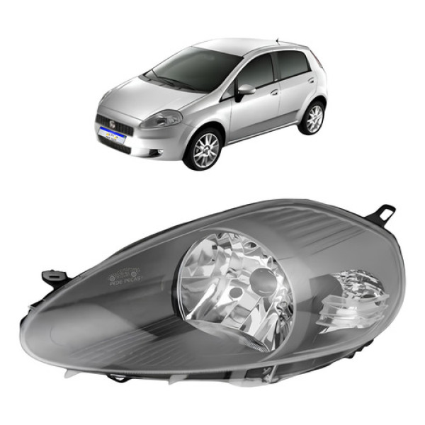 Farol Fiat Punto Essence Attractive Itália 2007 A 2012 Le