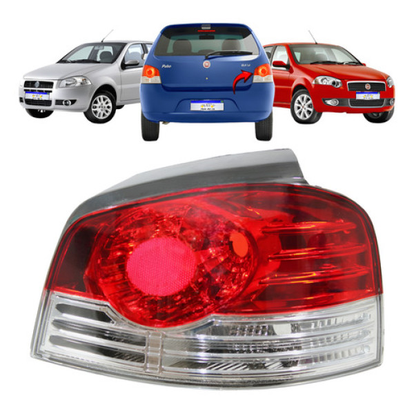Lanterna Fiat Palio 2007 2008 2009 2010 2011 L.d Novo