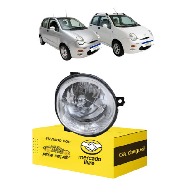 Farol Chery Qq 2011 2012 2013 2014 2015 Novo Ld Direito/passageiro