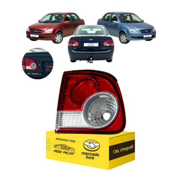 Lanterna Tampa Gm Classic 2010 11 12 13 14 15 2016 Le Esquerdo/motorista