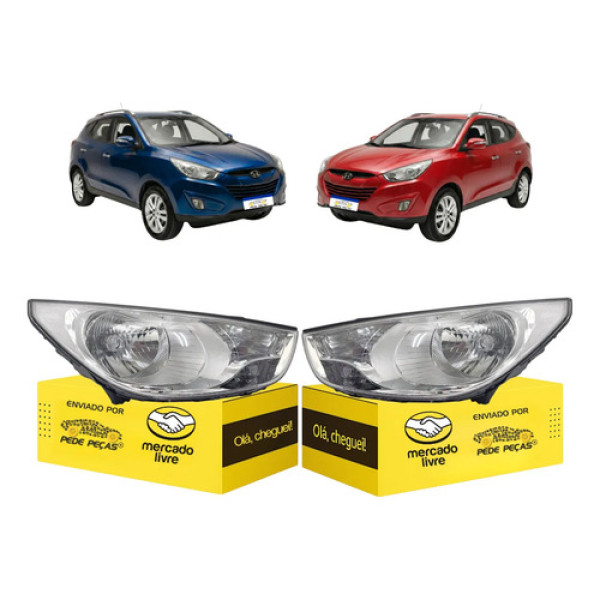 Par Farol Sinaleira Ix35 2010 2011 2012 2013 14 2015 Simples Ambos Lados