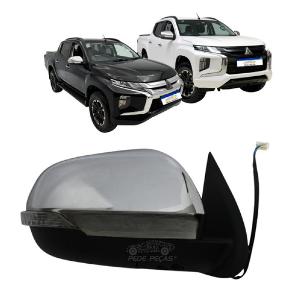 Retrovisor Mitsubishi Triton 2021 A 2025 Elétrico C/pisca