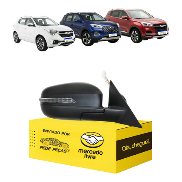 Retrovisor Tiggo 5x 2019 A 2026 Elétrico C/rebatimento L.d