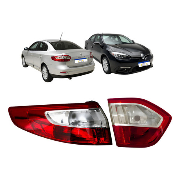 Lanterna Fluence 2011 A 2016 Kit Esquerdo Canto Tampa S/led