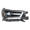 Par Farol Toyota Hilux 2021 22 23 24 Full Led Moldura Cinza