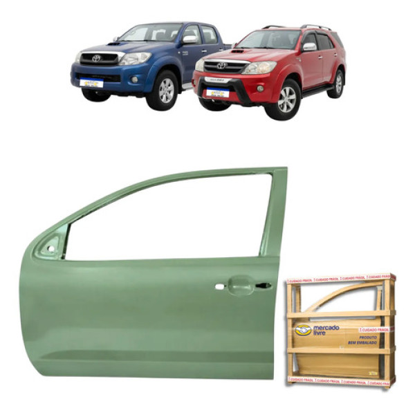 Porta Dianteira Toyota Hilux Sw4 Std Sr Srv 2005 A 2015 Le Dianteira Esquerdo Motorista Cinza