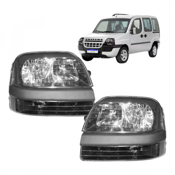 Par Farol Fiat Doblo 2002 2003 2004 2005 2006 2007 2008 2009 Direito