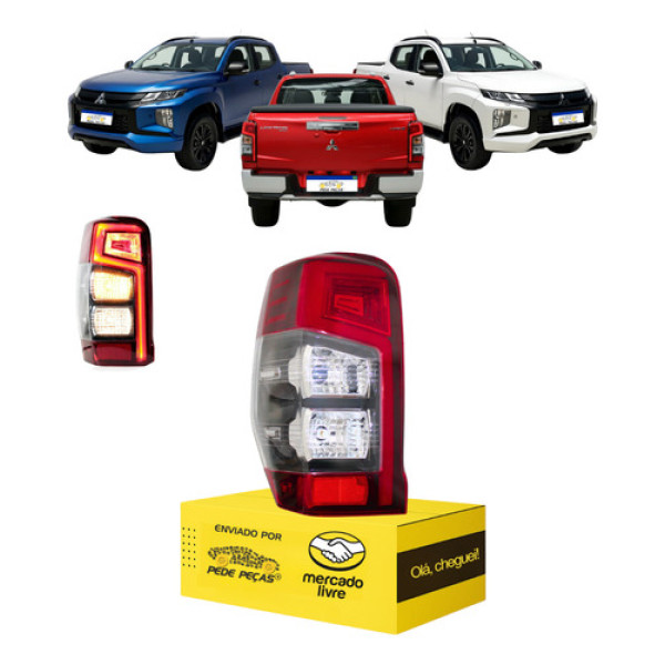 Lanterna L200 2021 2022 2023 2024 2025 Sinaleira L.e Esquerdo/motorista Vermelho