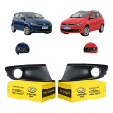 Par Moldura Farol Milha Fox Spacefox 2010 2011 2012 A 2014 Preto Ambos Lados