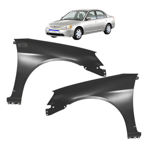 Paralama Dianteiro Honda Civic 2001 2002 2003 Novo