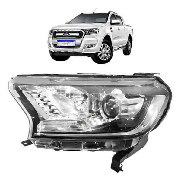 Farol Ford Ranger 2017 2018 2019 2020 2021 2022 2023 Novo Le Esquerdo/motorista