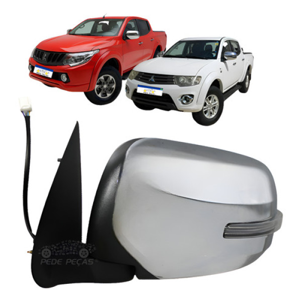 Retrovisor Elétrico Le Mitsubishi Triton 2017 A 2021 C/pisca Esquerdo Retrovisor Elétrico Le Mitsubishi Triton 2017 A 2021 C/pisca Esquerdo