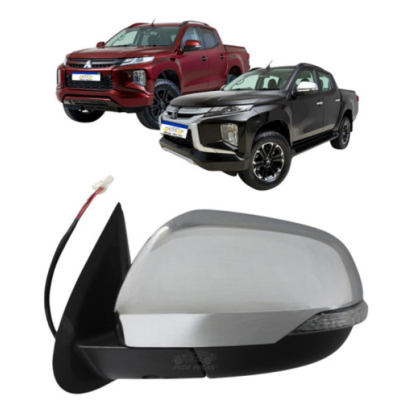 Retrovisor Le Mitsubishi Triton 2021 A 2025 Eletrico C/pisca