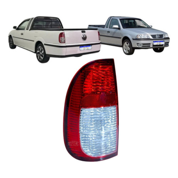 Lanterna Vw Saveiro City Fun G2 G3 1998 99 00 01 A 2005 Le - Esquerdo/motorista - Vermelho/bicolor