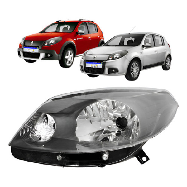Farol Renault Sandero Stepway 2012 2013 2014 Le Esquerdo/motorista