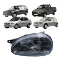 Farol Gm Corsa 1944 1995 96 A 2010 Mascara Negra Pisca Ambar