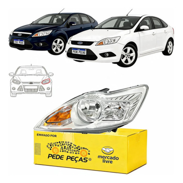 Farol Sinaleira Focus Sedan 2009 2010 2011 2012 A 2013 Le Esquerdo/motorista