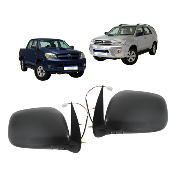 Par Retrovisor Toyota Hilux Sw4 2006 A 2015 Texturizado
