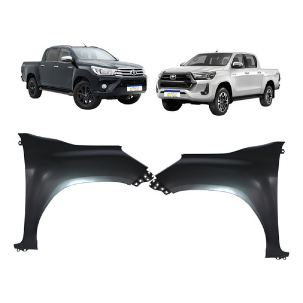 Par Paralama Toyota Hilux 2016 2017 2018 2019 A 2023 Novo