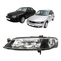 Farol Mascara Negra Manual Vectra 1999 A 2005 Esquerdo Novo - Esquerdo/motorista