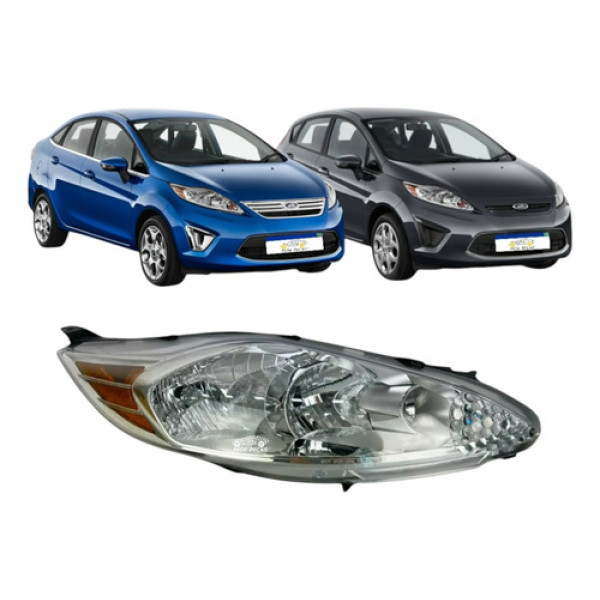 Farol Ford Fiesta 2011 2012 2013 Se Direito Marca Tyc