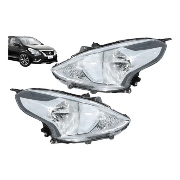 Par Farol Nissan Versa S Sl Sv Special Edition Sl Unique Direito