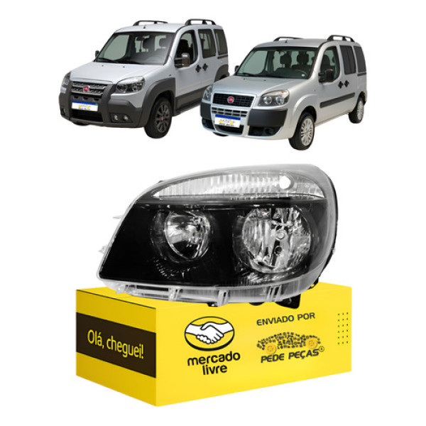 Farol Doblo 2011 12 13 14 2015 16 17 2018 2019 2020 2021 L.e Esquerdo/motorista