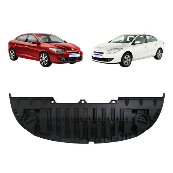 Defletor Do Parachoque Dianteiro Fluence 2011 2012 13 2014 Preto