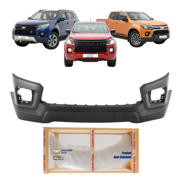 Parachoque Dianteiro S10 Trailblazer 2021 2022 2023 2024 Preto Liso Para Pintura