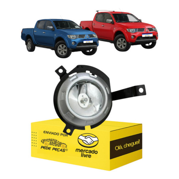 Farol Milha Auxiliar Triton L200 2008 2009 2010 2011 L.d Cristal Direito