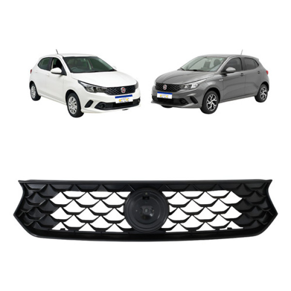 Grade Fiat Argo 2017 2018 2019 2020 Nova Preta Preto Fosco