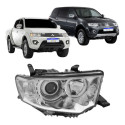 Par Farol Pajero Dakar L200 Triton Hpe 2009 A 2017 Novo Ambos Lados