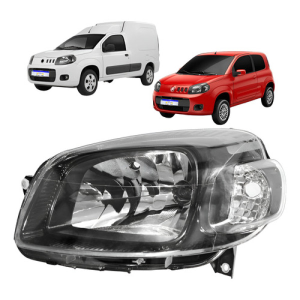 Farol Uno Vivace Way Fiorino 2011 2012 2013 2014 2015 16 L.e Esquerdo
